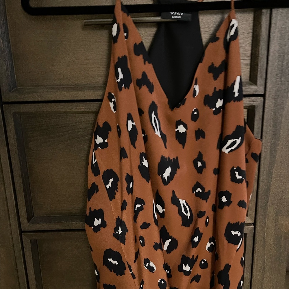 Brown Leopard Print Top